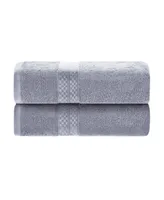 Superior Rayon from Bamboo Blend Ultra Soft Quick Drying Solid 2 Piece Bath Towel Set, 54" L x 30" W