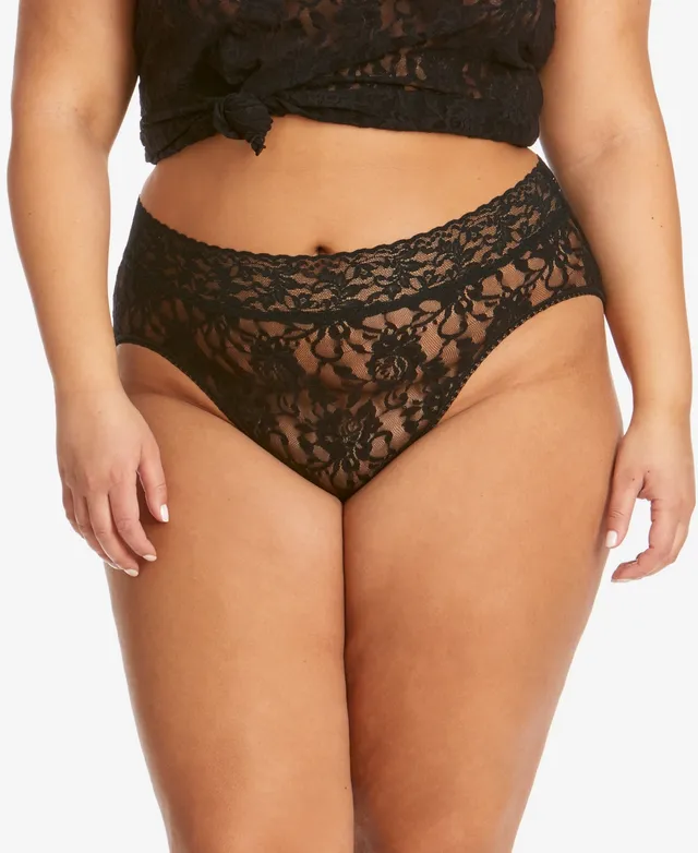 Soma Embraceable Super Soft Signature Lace Brief Underwear, Black