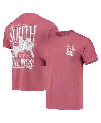 Men's Maroon Mississippi State Bulldogs Comfort Colors Welcome to the South T-shirt