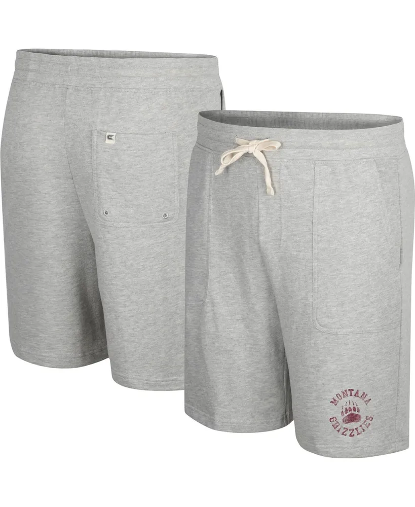 Men's Colosseum Heather Gray Montana Grizzlies Love To Hear This Terry Shorts