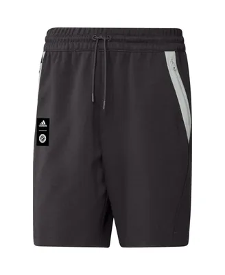 Men's adidas Black New England Revolution 2023 Player Travel Shorts
