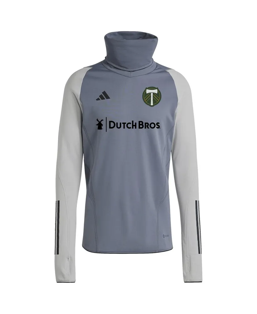 Philadelphia Union adidas Warm Raglan COLD.RDY Top - Gray