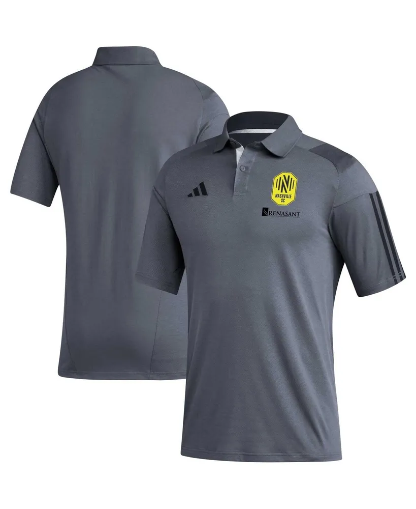 Men's adidas Gray Nashville Sc 2023 On-Field Training Polo Shirt