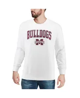 Colosseum Men's Mississippi State Bulldogs Arch and Logo Crew Neck Sweatshirt