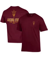 Men's Champion Maroon Arizona State Sun Devils Stack 2-Hit T-shirt