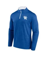 Men's Fanatics Royal Kentucky Wildcats Classic Homefield Quarter-Zip Top