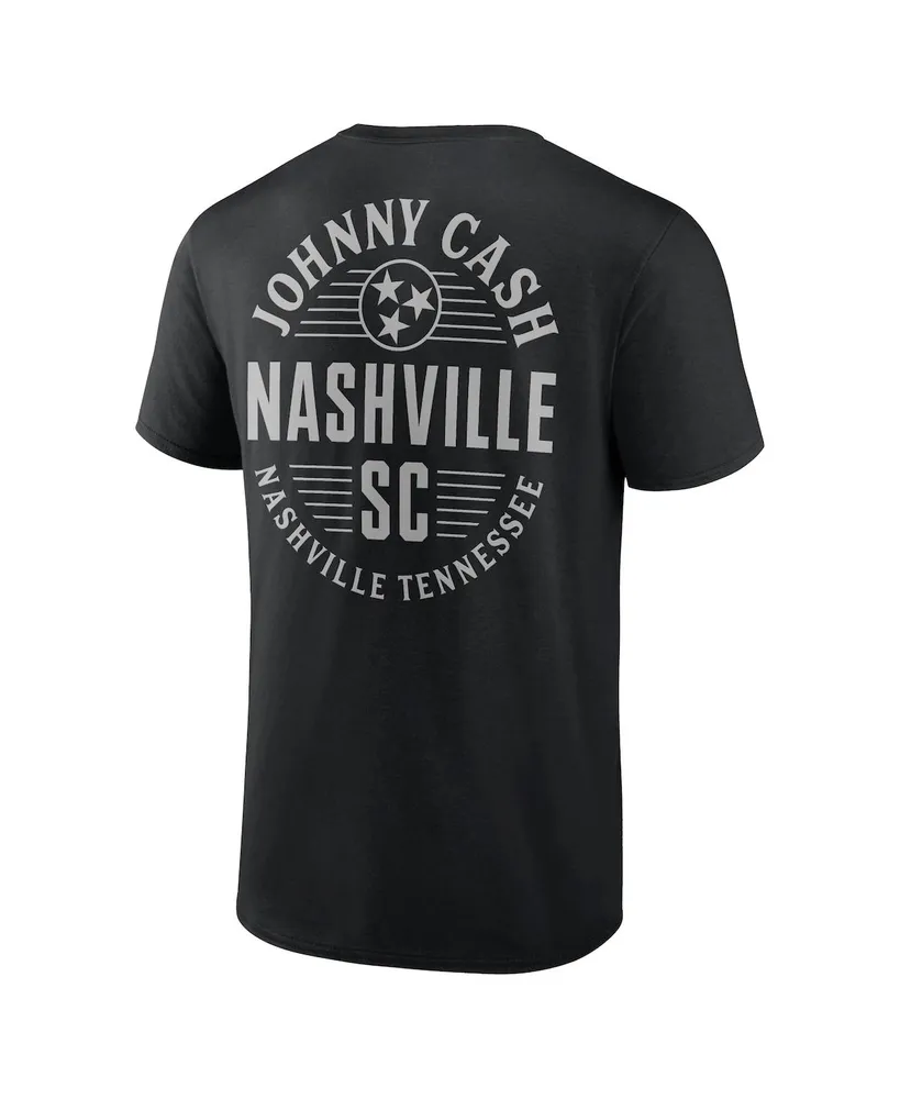Men's Fanatics Black Nashville Sc Johnny Cash Oval T-shirt