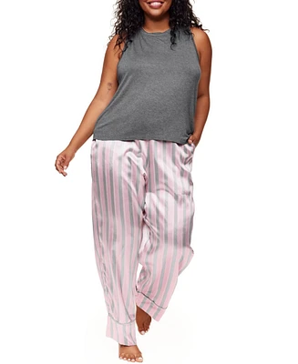 Adore Me Plus Size Alania Pajama Tank & Pants Pajama Set