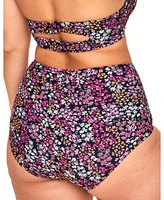 Shelby Women's Plus-Size Swimwear High-Waist Bikini Bottom