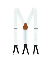 Trafalgar Men's The Monte Bello Interlocked Silk Formal Suspenders