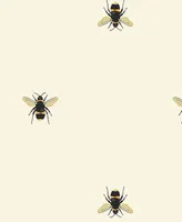 Joules Botanical Bee Wallpaper
