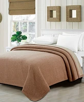 Melange Home Self Hem Merino Wool Blanket, King