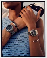 Tommy Hilfiger Men's Multifunction Silver-Tone Stainless Steel Bracelet Watch 46mm