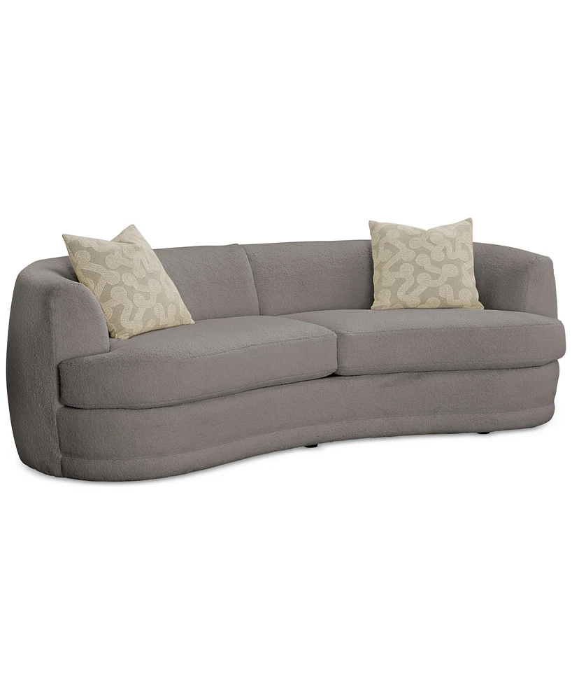 Closeout! Jenselle 97" Curved Fabric Estate Sofa, Created for Macy's