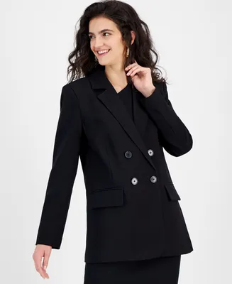 Bar Iii Women's Double-Breasted Blazer, Created for Macy's