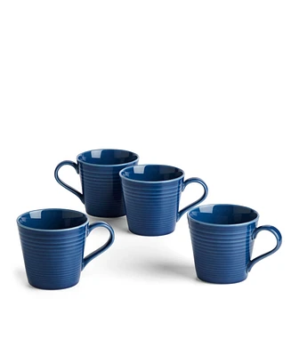 Royal Doulton Maze Denim Mug 13.oz, Set of 4