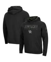 Men's Colosseum Black Kentucky Wildcats Oht Big and Tall Raglan Pullover Hoodie