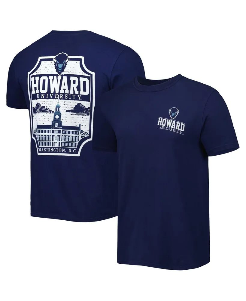 Men's Navy Howard Bison Logo Campus Icon T-shirt