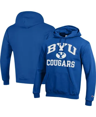 Men's Champion Royal Byu Cougars High Motor Pullover Hoodie