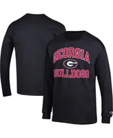 Men's Champion Georgia Bulldogs High Motor Long Sleeve T-shirt