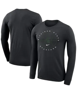 Men's Nike Michigan State Spartans Basketball Icon Legend Performance Long Sleeve T-shirt