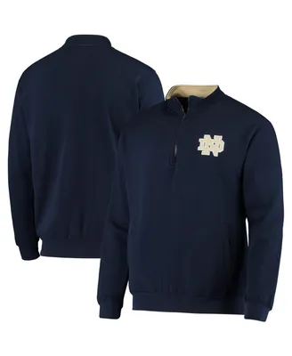 Men's Colosseum Navy Notre Dame Fighting Irish Tortugas Logo Quarter-Zip Jacket