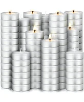 Zulay Kitchen Pack Smokeless Unscented Long Burning Tea Lights Candles for Home