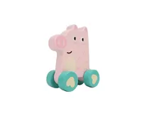 Leo & Friends Wooden Little Pig Vehicle Toy, Perfect Christmas or Birthday Present