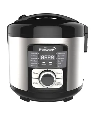 Brentwood Select 12 Function Stainless Steel Multi-Cooker in Black