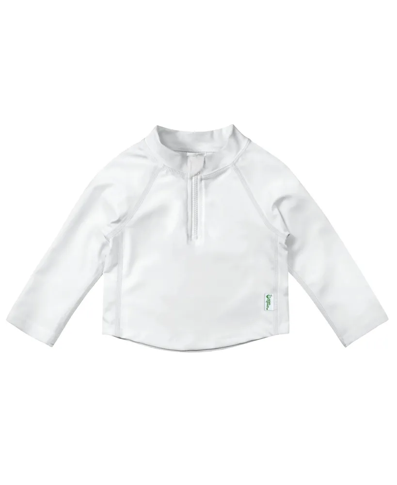 green sprouts Toddler Boys and Girls Long Sleeve Zip Rashgaurd Shirt