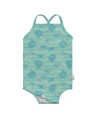 green sprouts Baby Girls Lightweight Easy Change Swimsuit