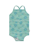 green sprouts Baby Girls Lightweight Easy Change Swimsuit