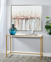 Rosemary Lane Canvas Tree Framed Wall Art with Silver-Tone Frame, 39" x 2" x 39"