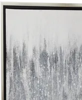 Rosemary Lane Canvas Abstract Framed Wall Art with Silver-Tone Frame, 71" x 1" x 20"