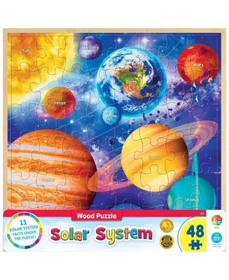 Masterpieces Wood Fun Facts - Solar System 48 Piece Wood Jigsaw Puzzle