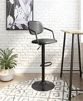 Zuo 44" Steel, Polyurethane Kirby Bar Chair