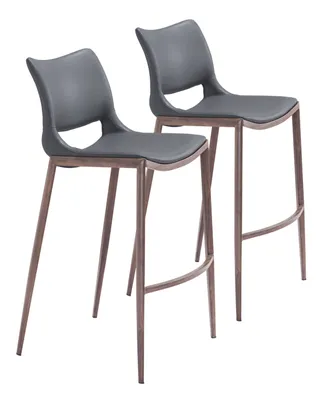 Zuo 41" Stainless Steel, Polyurethane Ace Bar Chair