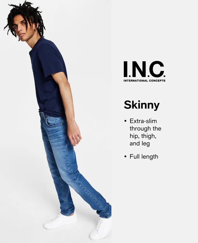 I.n.c. International Concepts Men's Skinny-Fit Medium Wash Jeans