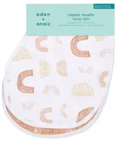 aden by aden + anais Baby Keep Rising Burpy Bib, Pack of 2