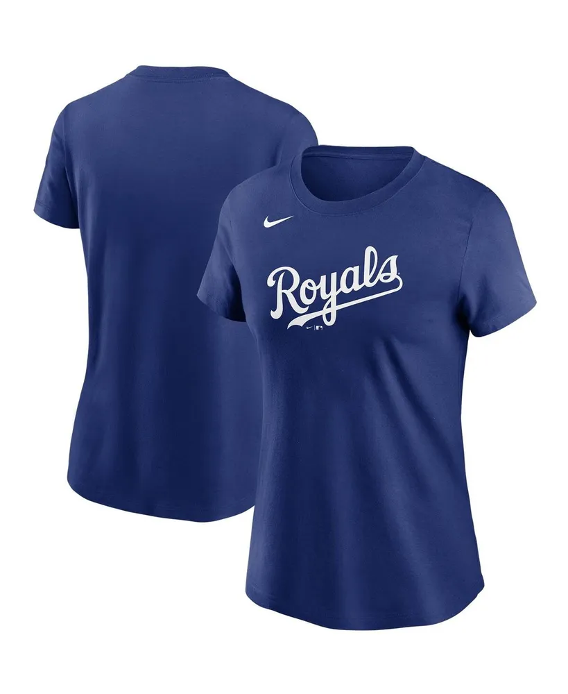 Women's Nike Royal Kansas City Royals Wordmark T-shirt