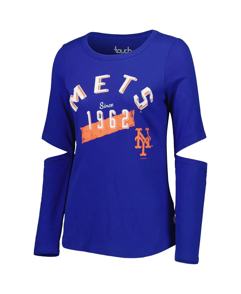 Women's Touch Royal New York Mets Formation Long Sleeve T-shirt
