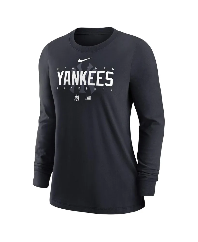 Women's Nike Navy New York Yankees Authentic Collection Legend Performance Long Sleeve T-shirt