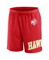 Men's Fanatics Red Atlanta Hawks Free Throw Mesh Shorts