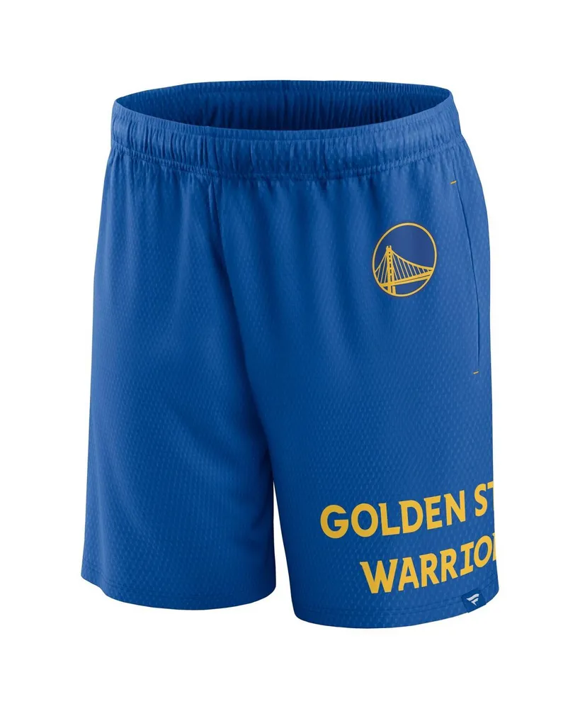 Men's Fanatics Royal Golden State Warriors Free Throw Mesh Shorts