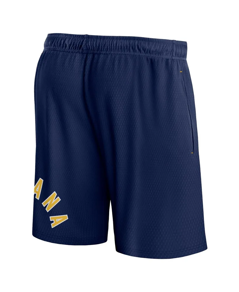 Men's Fanatics Navy Indiana Pacers Free Throw Mesh Shorts