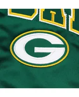 Men's Green Bay Packers Tommy Hilfiger Green Full-Zip Varsity Jacket