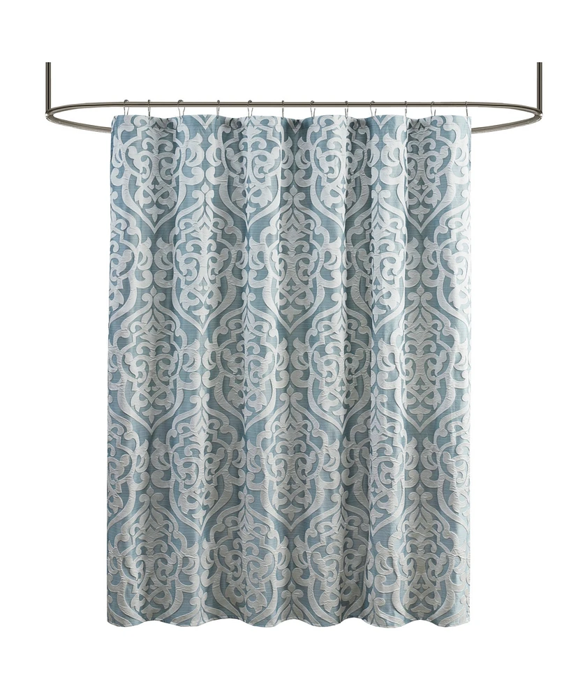 Madison Park Odette Jacquard Shower Curtain, 72" x