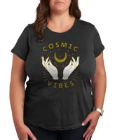 Hybrid Apparel Trendy Plus Cosmic Vibes Graphic T-shirt