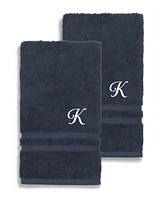 Linum Home Textiles Turkish Cotton Personalized 2 Piece Denzi Hand Towel Set