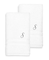 Linum Home Turkish Cotton Personalized Denzi Hand Towel Set, 30" x 16"